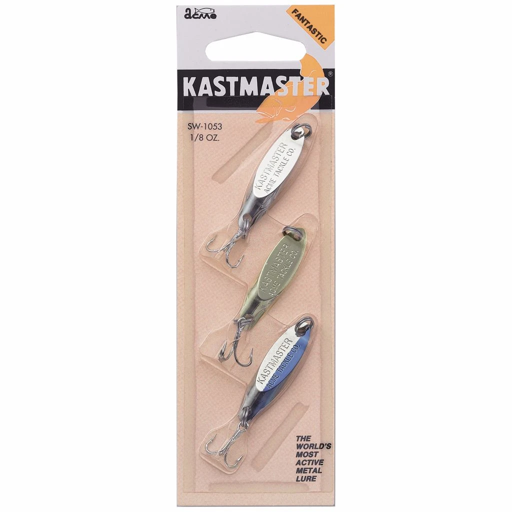 Acme Kastmaster Spoon 1/8 oz. 3-Piece Kit Multi-Species Fishing