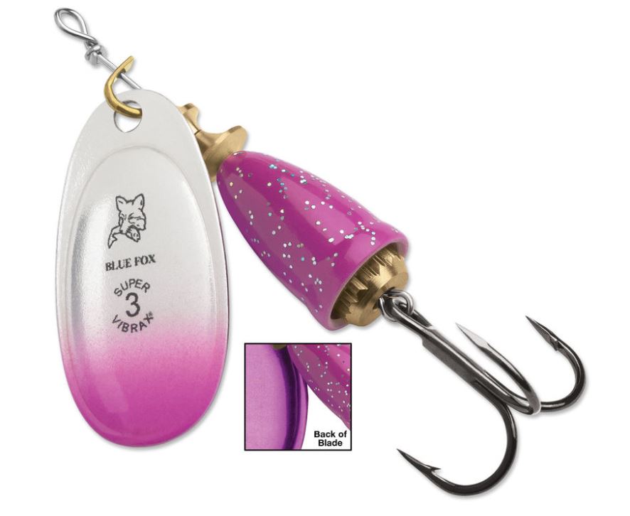 Blue Fox Classic Vibrax Candyback Series Inline Spinner Trout Salmon Lure