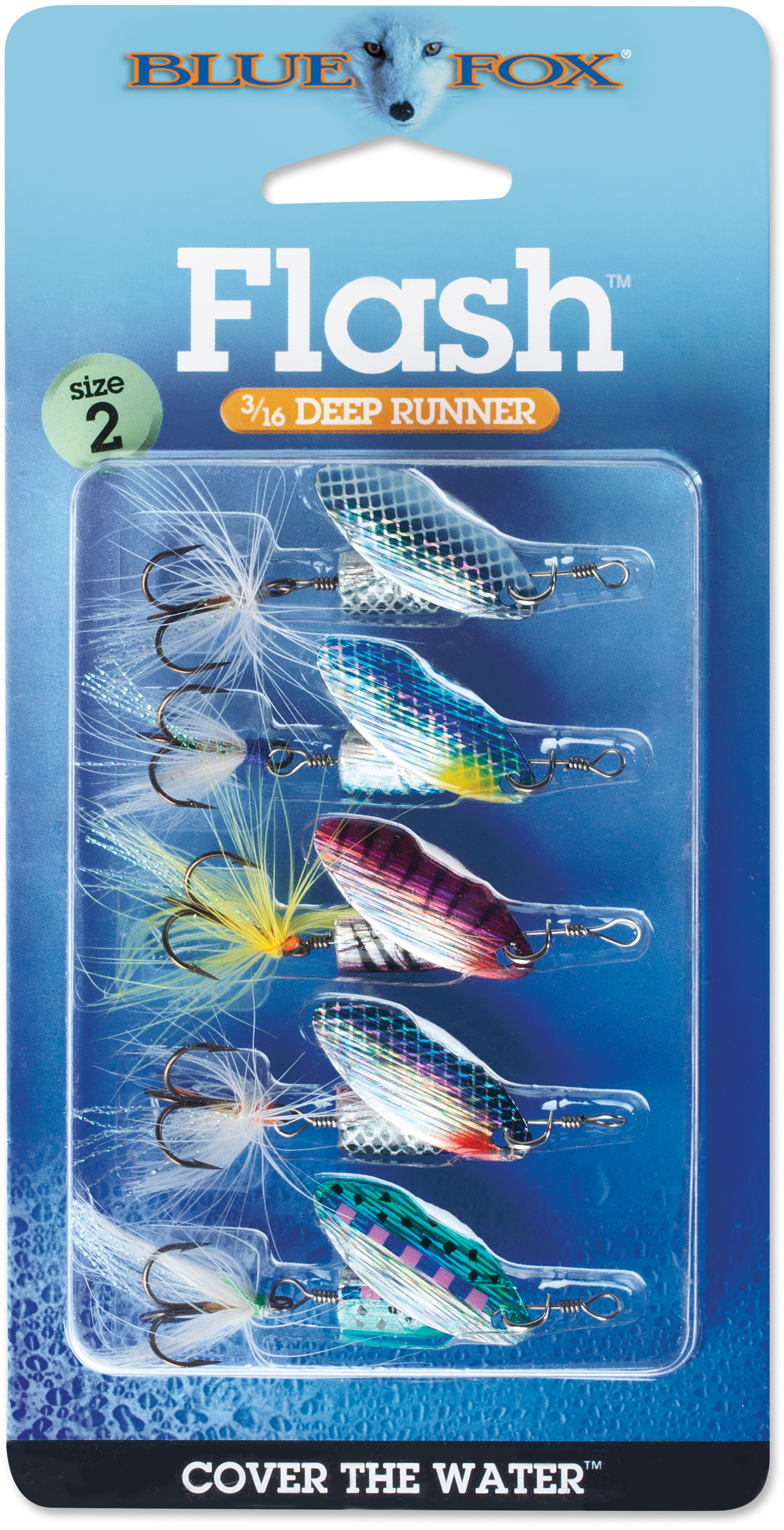 Blue Fox Flash Spinner Kit Flashy Deep Running Inline Spinner Trout Fishing  Lure