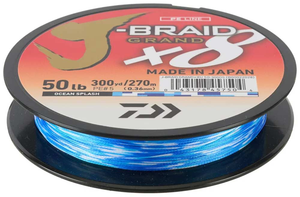 Daiwa J-Braid Grand x8 Ocean Splash Braided Line