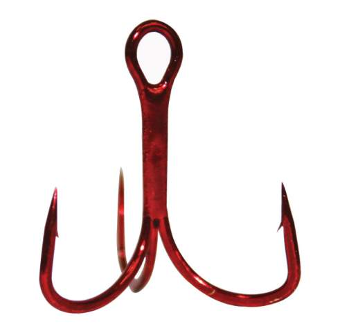 Gamakatsu Treble Hook Needle Point Extra Wide Gap Red Size 4 9 per