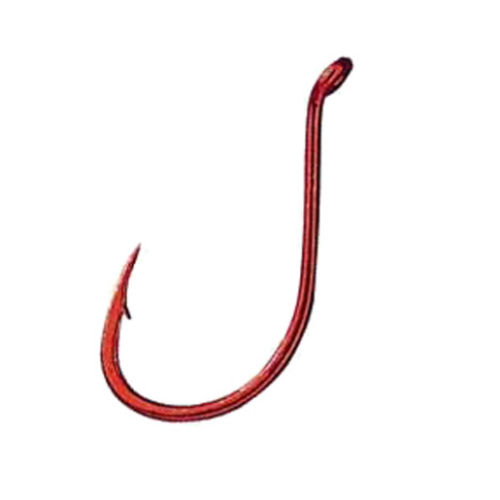 Gamakatsu Octopus Hook Size 2 Barbed Needle Point Ringed Eye Red 100 per P for sale online 