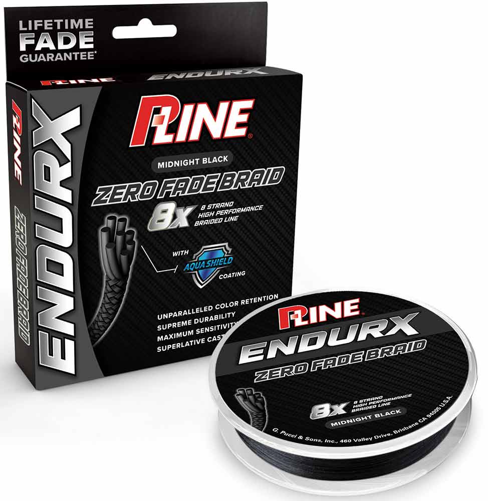 P-Line EndurX No Fade Midnight Black Braid – 300 Yard Spools
