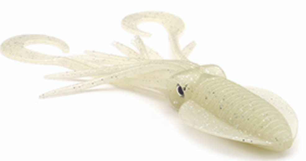 P-Line Twin Tail Soft Plastic Squid 4.5, 7, or 9 inch Saltwater Soft Bait