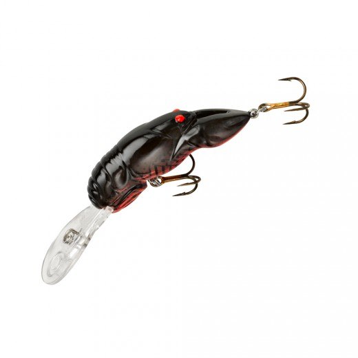 Lot of 3 REBEL MIDDLE WEE CRAW crankbaits in TEXAS RED color 