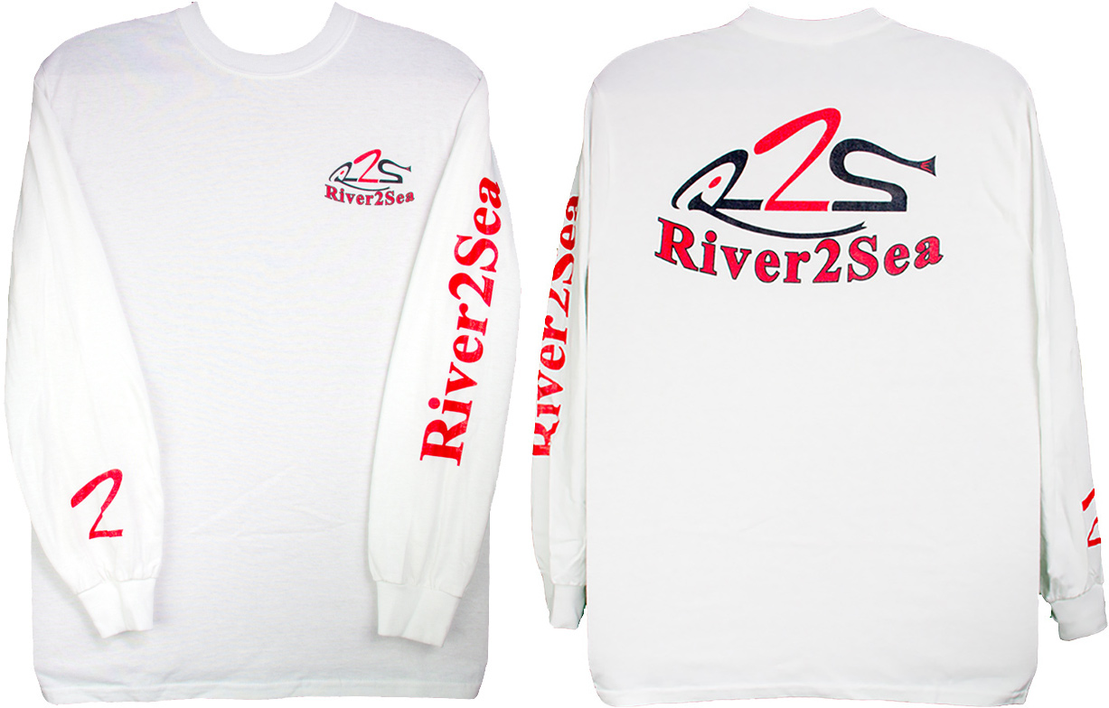 Branded Bass Fishing Lure Company Apparel River2Sea Long Sleeve Logo T-Shirt 