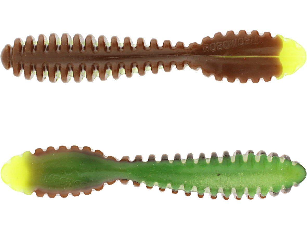 Roboworm Zipper Grub 3 1/2 inch Soft Plastic Grub Bass Fishing Bait - Picture 4 of 6