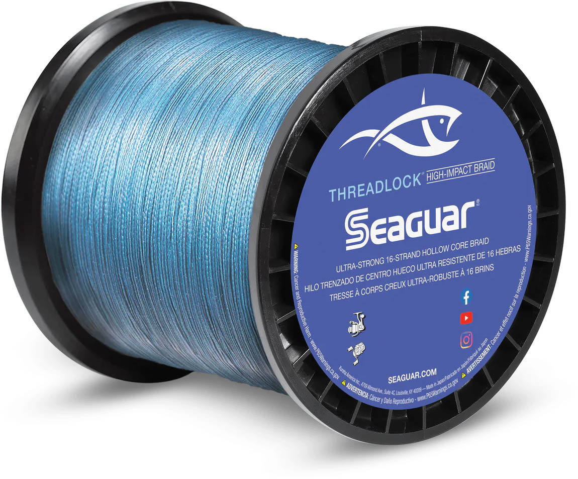 Seaguar Threadlock Braided Fishing Line, Blue, 130 lb/2500 yd