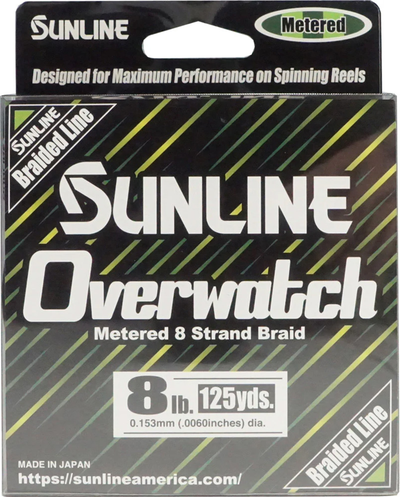 Sunline Overwatch Metered Green Braid Bulk Spool – 600 Yards