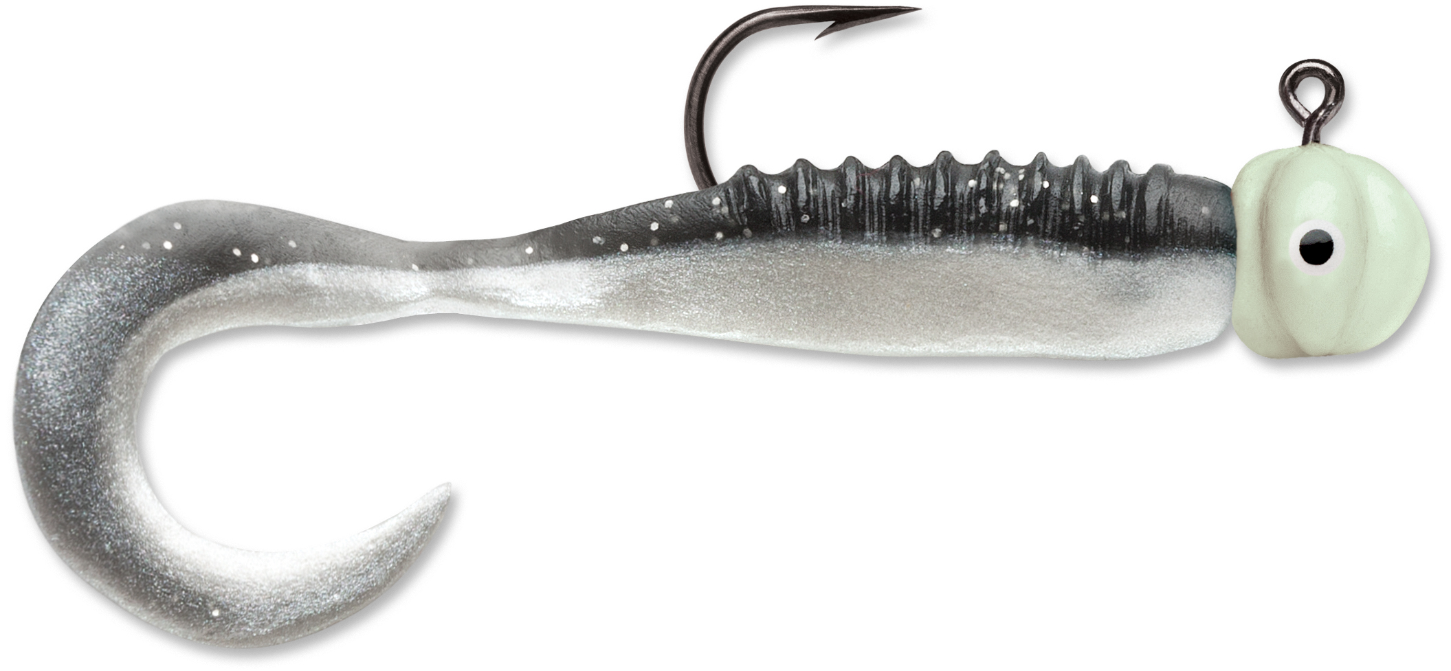 VMC Curl Tail Jig 2 pack Micro Jig w/ Curl Tail Soft Plastic Panfish & Ice  Lure