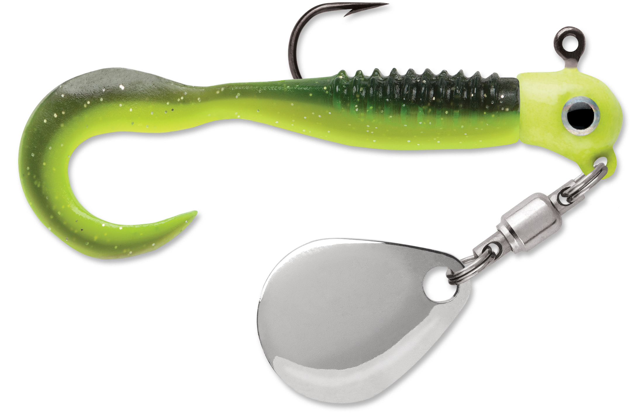 VMC Curl Tail Spin Jig 1/8 or 1/16 oz. Small Colorado Underspin Panfish Lure