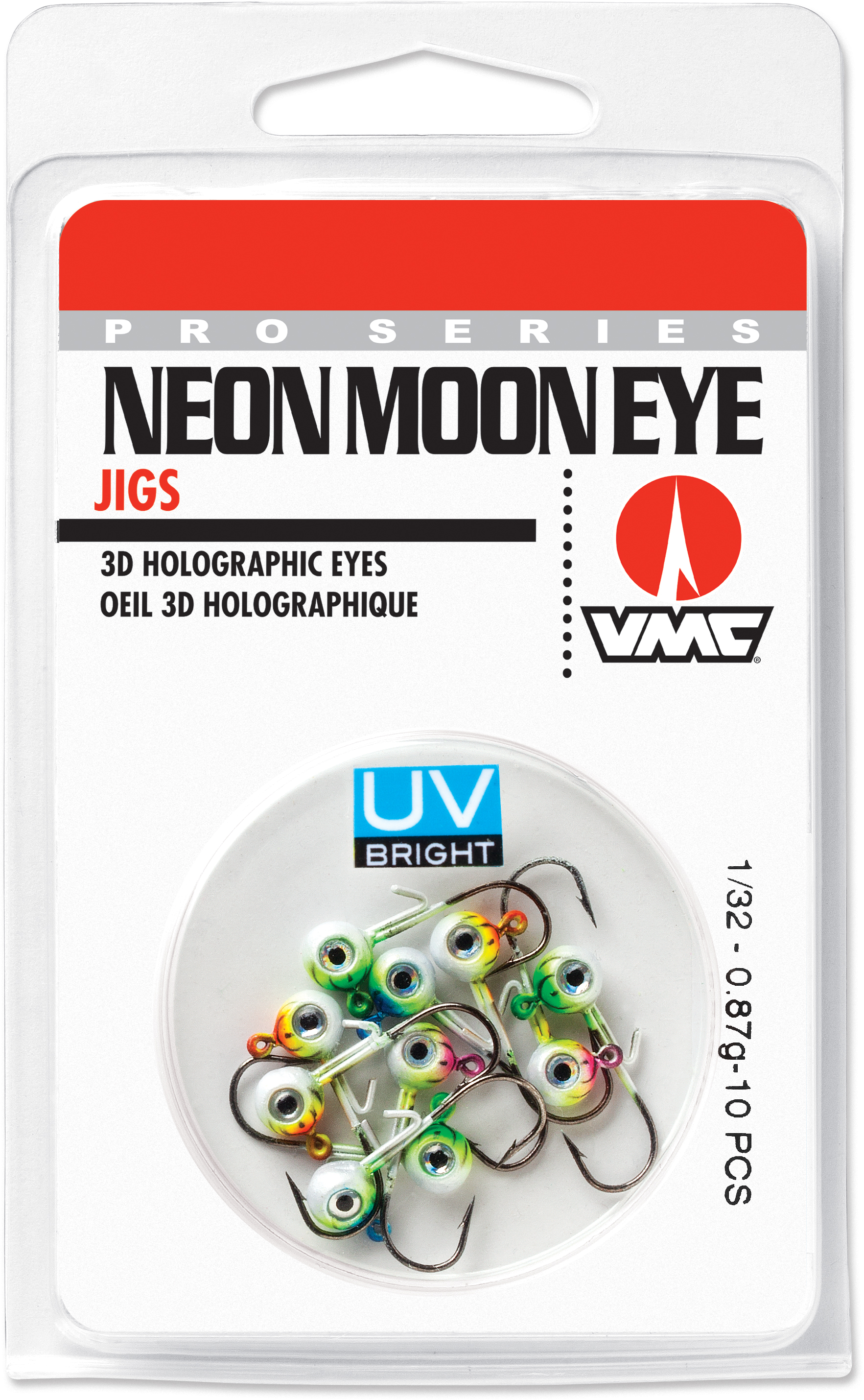 VMC Neon Moon Eye Jig UV Kit Walleye, Bass, Perch, & Panfish Jig