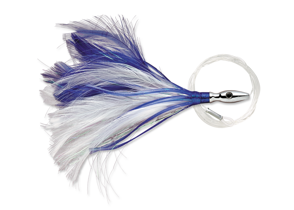 Williamson Rigged Flash Feather Black/Purple / 4 inch