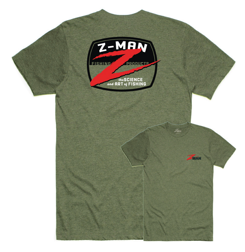 Z-Man Z-Badge Logo TeeZ Z-Man Fishing Products Cotton/Poly Screen Printed  Shirt